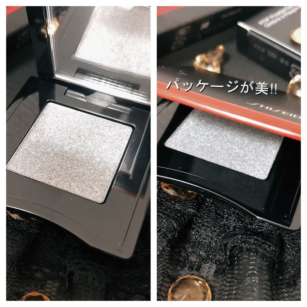 ポップ パウダージェル アイシャドウ 07 Shari-Shari Silver/SHISEIDO/単色アイシャドウを使ったクチコミ（2枚目）
