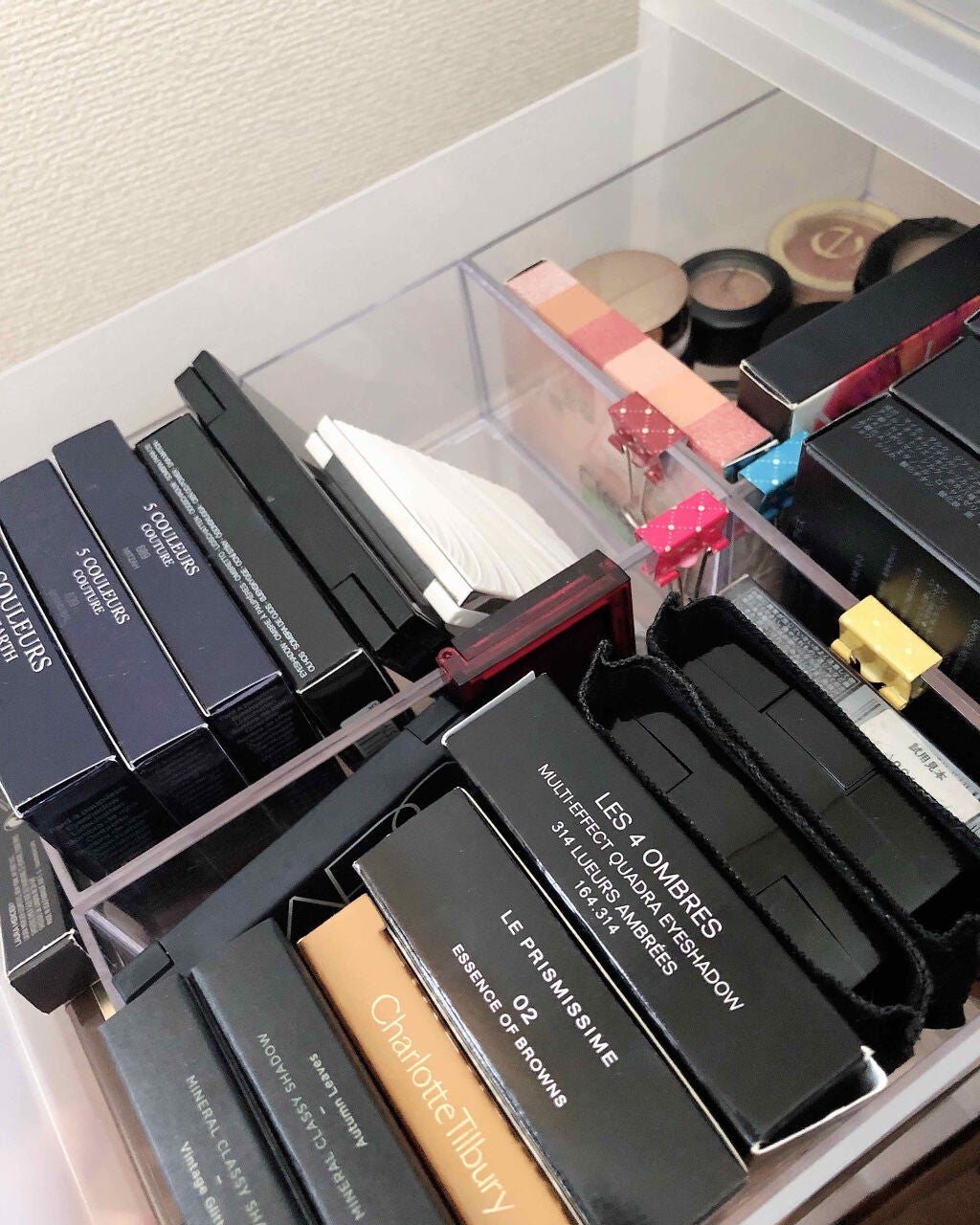 ♡えりっぴ♡ on LIPS 「コスメおかたづけ先週無印で重ねて使えるケースを6個購入6段のコ..」(2枚目)