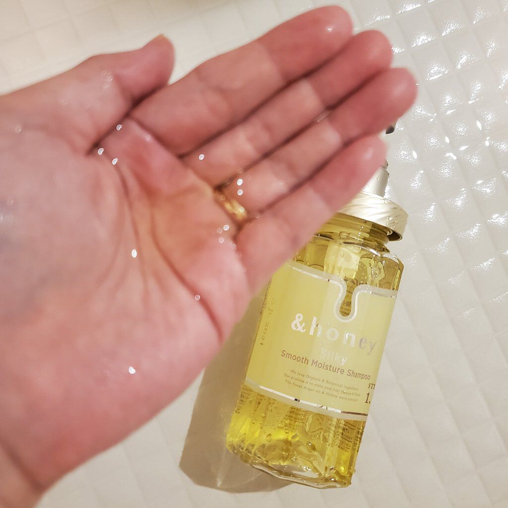 シルキー　スムースモイスチャー　シャンプー　1.0/ヘアトリートメント　2.0/&honey/市販シャンプーを使ったクチコミ（3枚目）