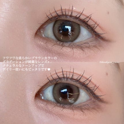 Ending 1day ブラウン/OLENS/ワンデー(1DAY)カラコンを使ったクチコミ(3枚目)