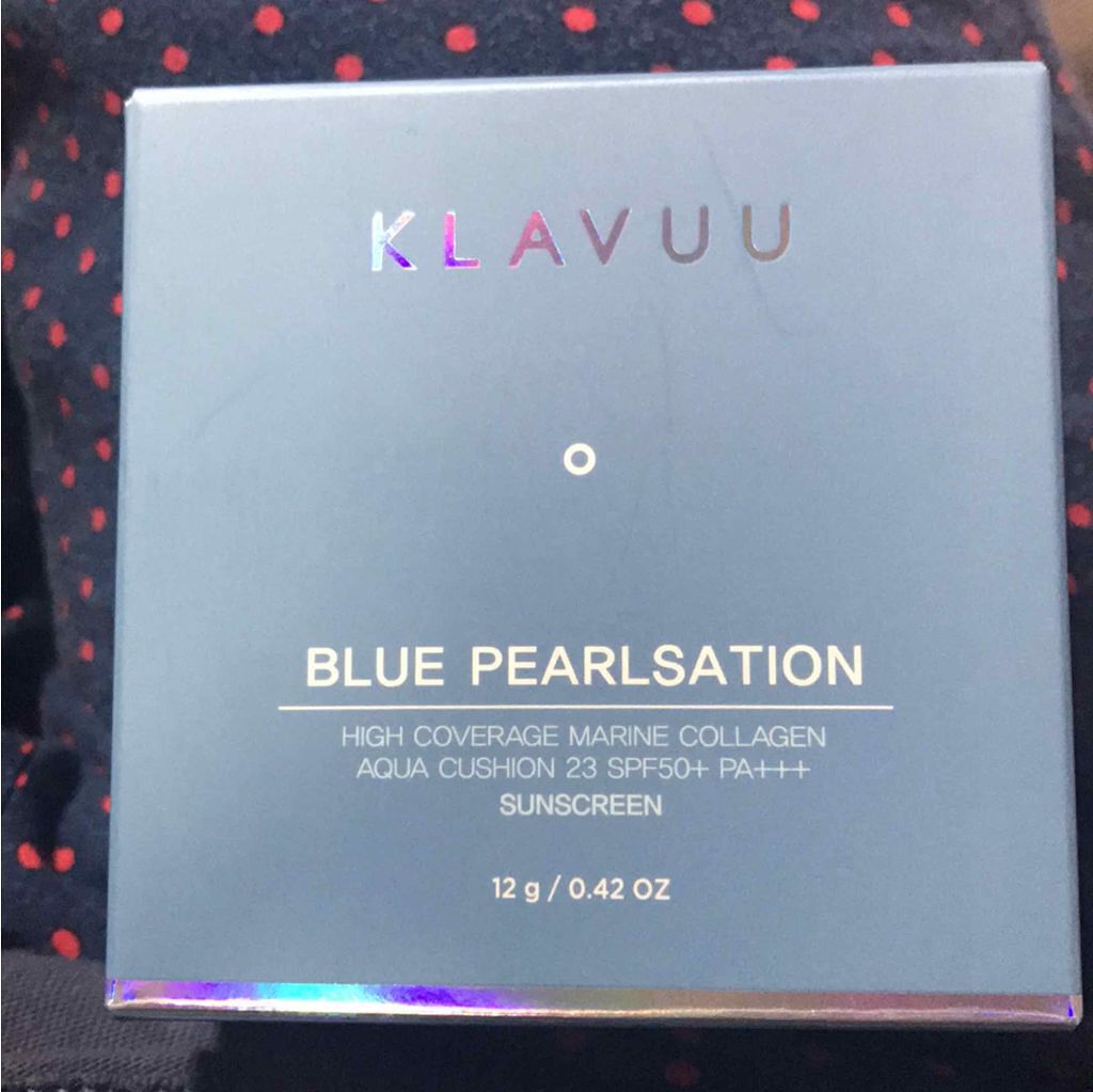 ブルーパールマリンコラーゲンアクアクッション/KLAVUU/クッションファンデーションを使ったクチコミ（2枚目）