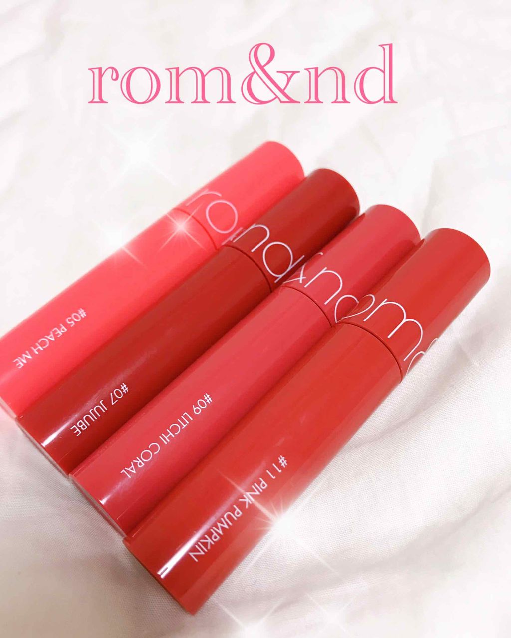 ジューシーラスティングティント/rom&nd/リップティントを使ったクチコミ（1枚目）