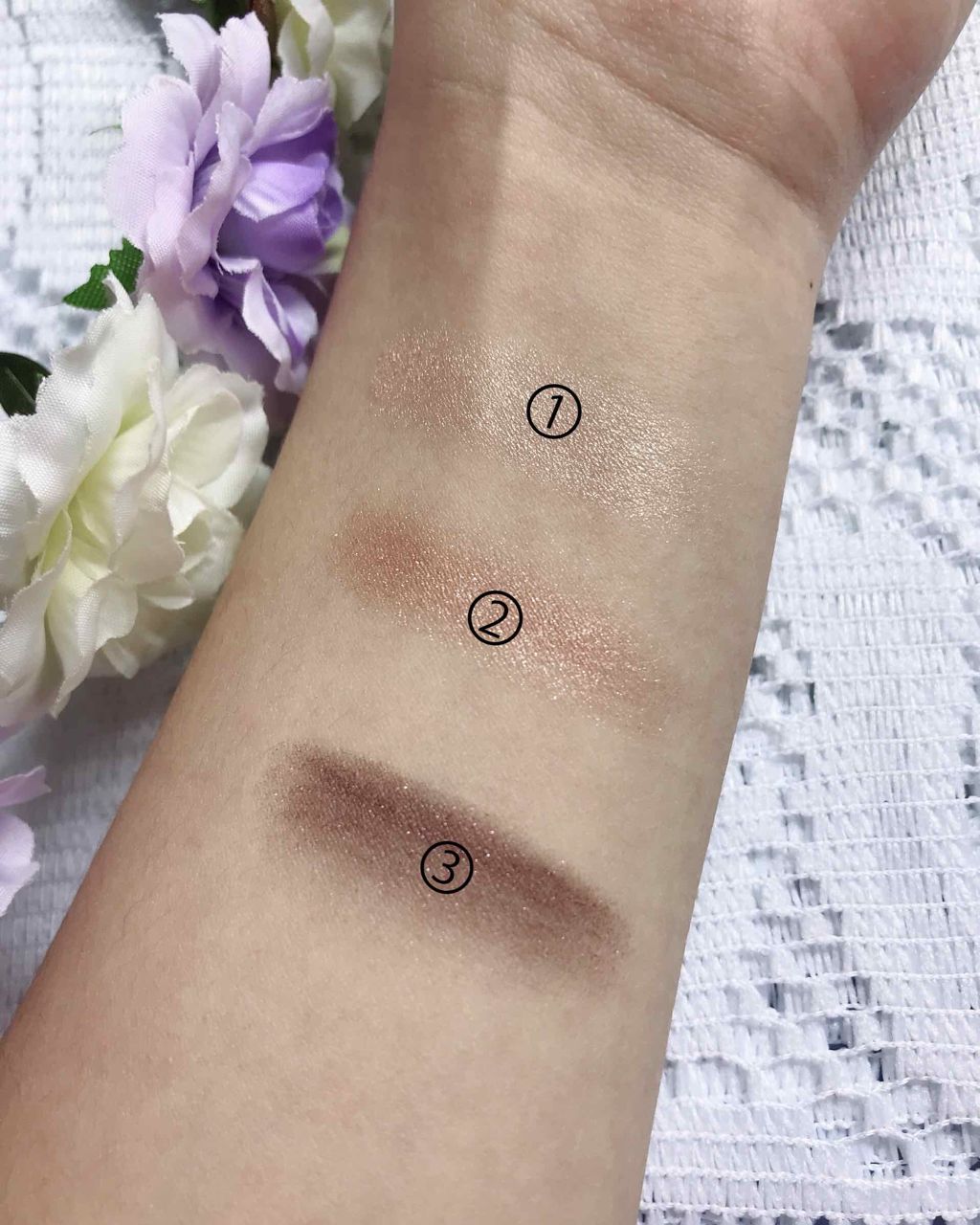 トーンアップアイシャドウ/CEZANNE/アイシャドウパレットを使ったクチコミ(3枚目)