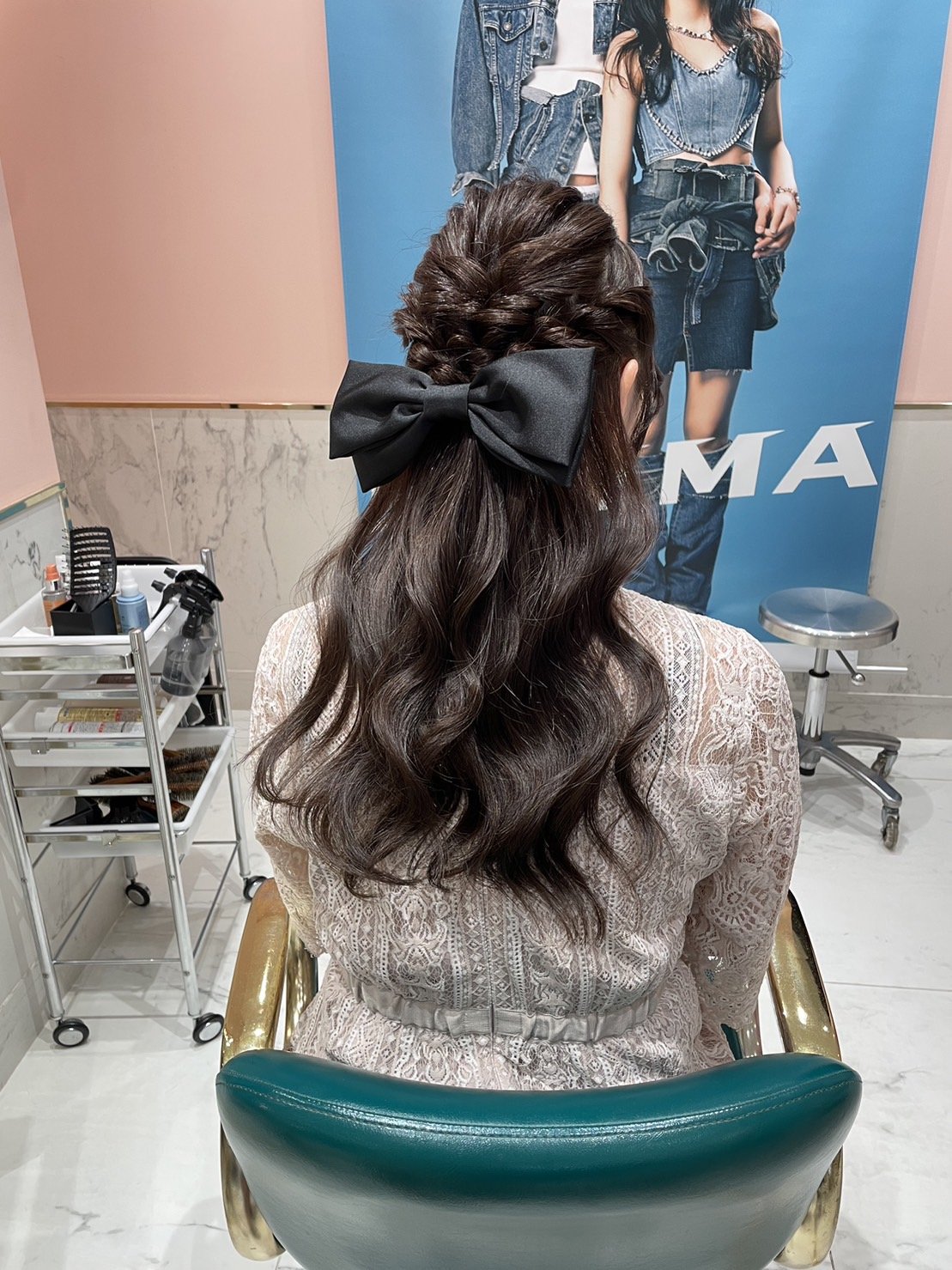 リボンバレッタ/NICE CLAUP/ヘアアクセサリーを使ったクチコミ（2枚目）