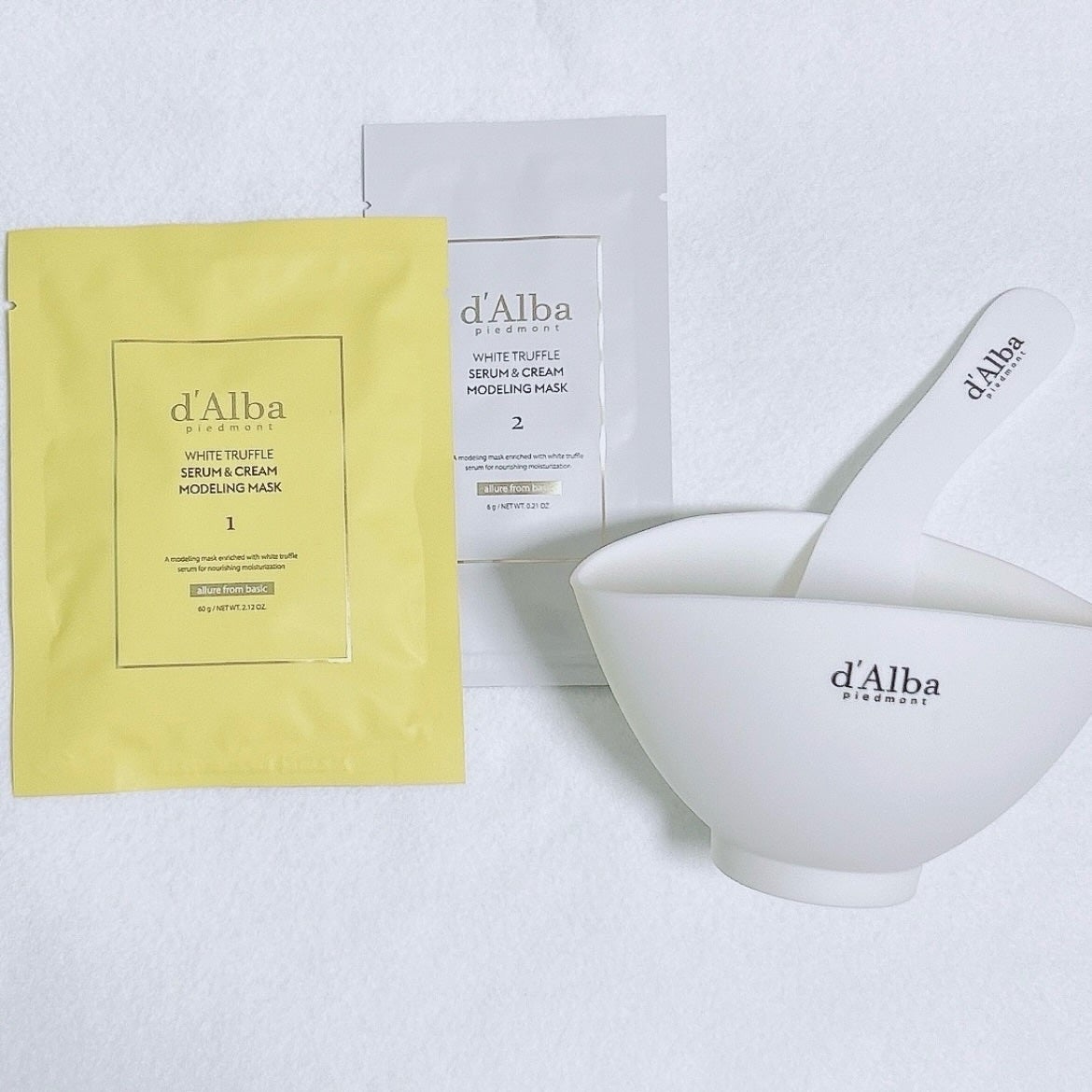 WHITE TRUFFLE SERUM & CREAM MODELING MASK/ダルバ/その他スキンケアを使ったクチコミ(5枚目)