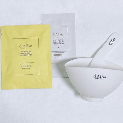 WHITE TRUFFLE SERUM & CREAM MODELING MASK/ダルバ/その他スキンケアを使ったクチコミ(5枚目)