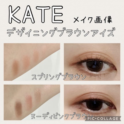 デザイニングブラウンアイズ/KATE/アイシャドウパレットを使ったクチコミ(2枚目)