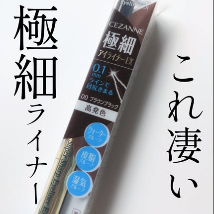 極細アイライナーEX/CEZANNE/リキッドアイライナーを使ったクチコミ(1枚目)