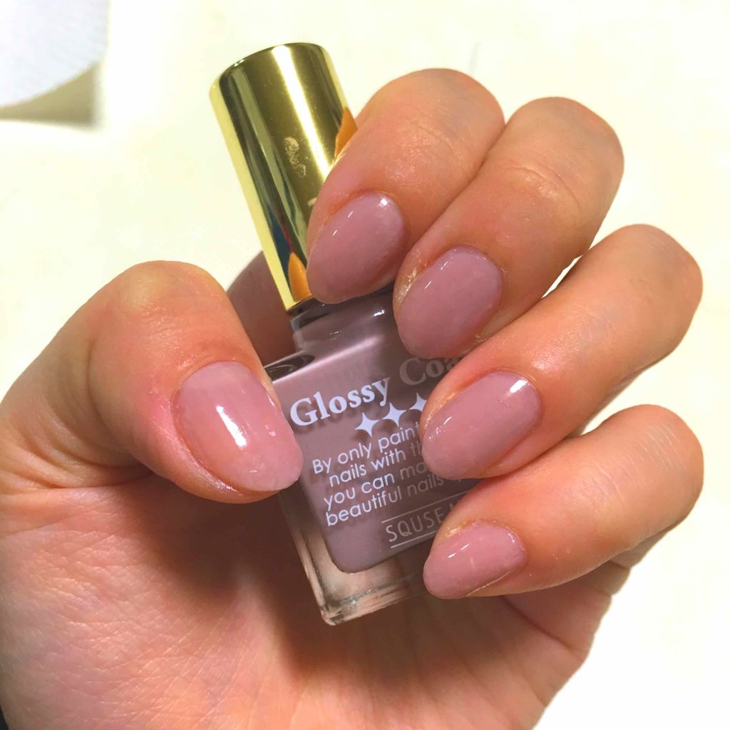 グロッシーコート/スキューズミー/オールインワンネイルを使ったクチコミ（1枚目）