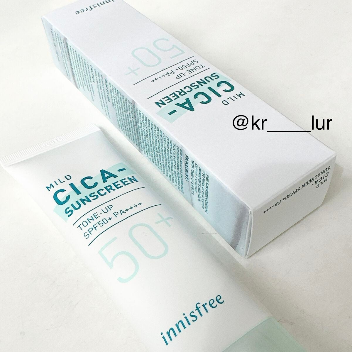 マイルド シカ サンスクリーン SPF50+ / PA++++/innisfree/日焼け止めクリームを使ったクチコミ(1枚目)