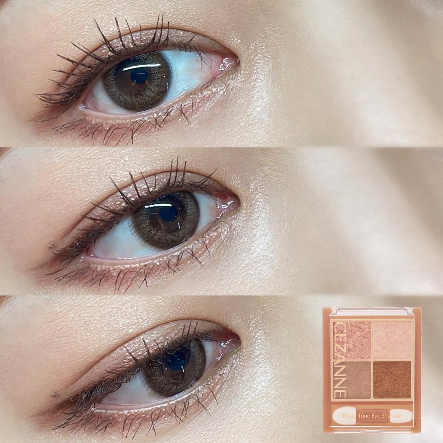 ベージュトーンアイシャドウ/CEZANNE/アイシャドウパレットを使ったクチコミ(1枚目)