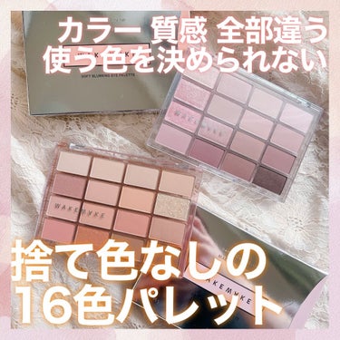 WAKEMAKE  イベントで出会った16色アイシャドウパレットが、かわいすぎて、使えすぎてキュン♡  出会ったのは韓国コスメ、オリーブヤングのオリジナルブランド WAKEMAKEのソフトブラリングアイ