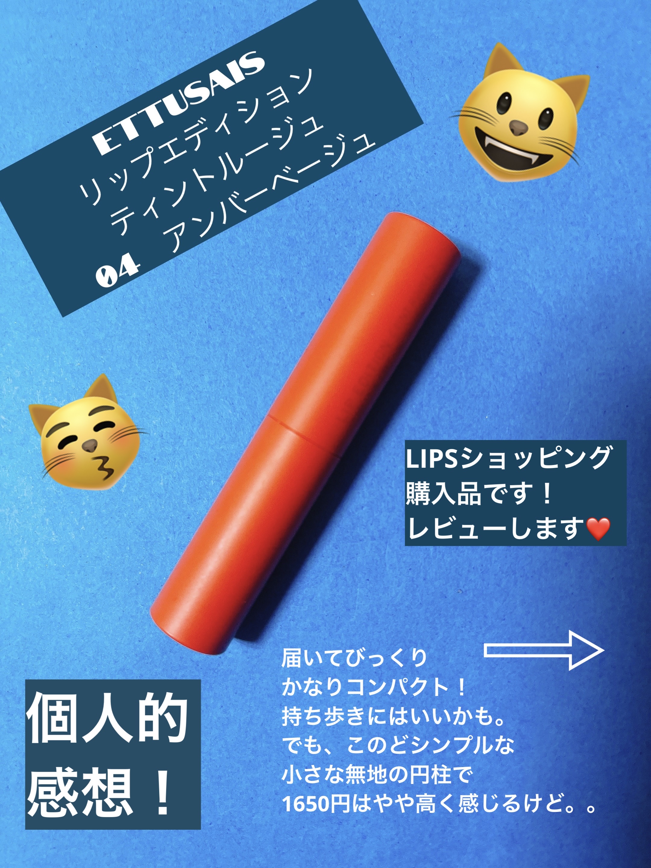 エテュセ リップエディション(ティントルージュ)/ettusais/リップティントを使ったクチコミ（1枚目）