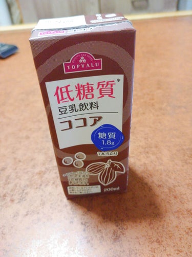 トップバリュ 低糖質豆乳飲料ココア