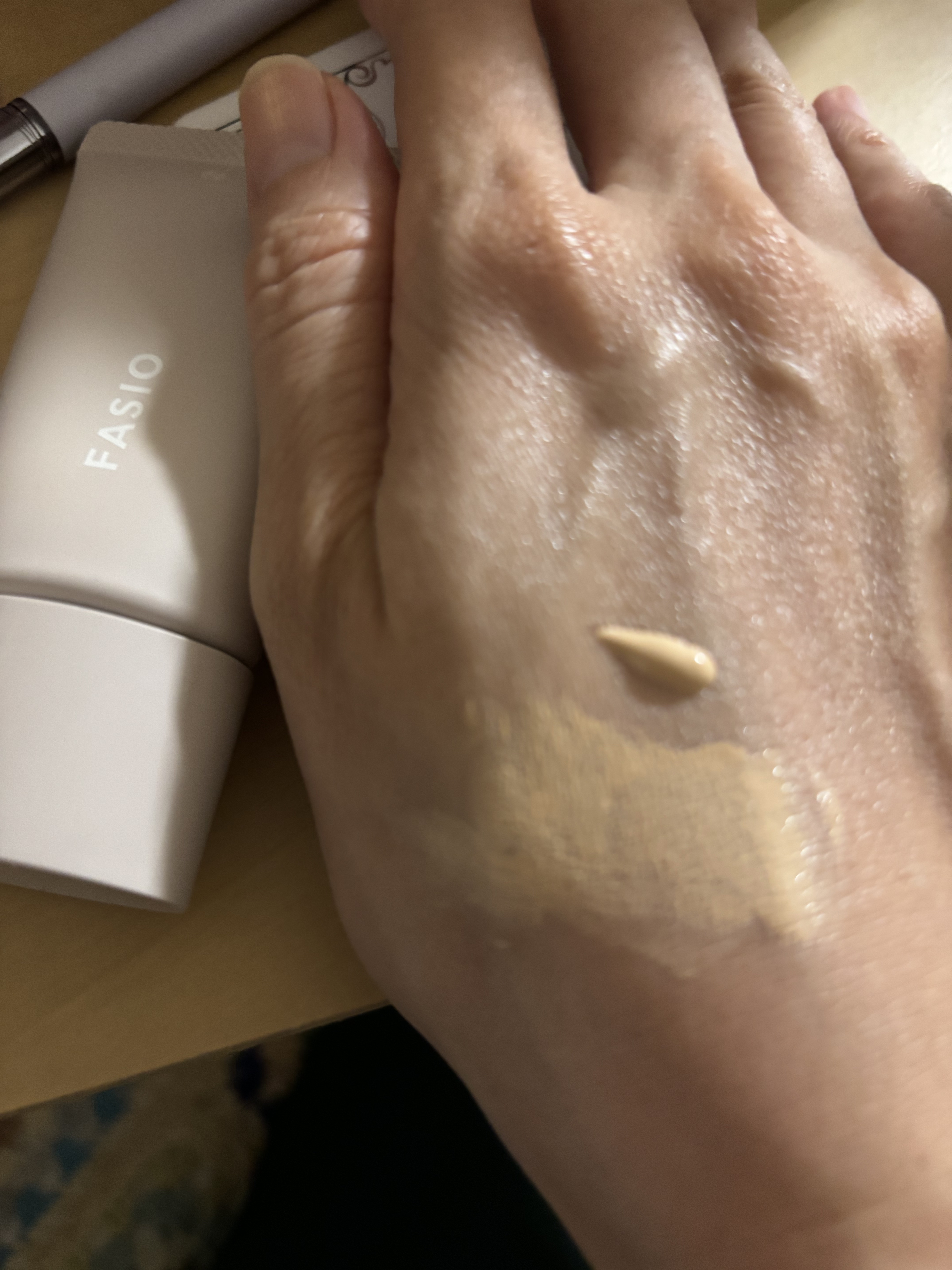 エアリーステイ BB ティント モイスト 01 ピンクベージュ/FASIO/BBクリームを使ったクチコミ（1枚目）