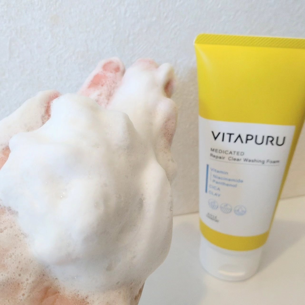 ビタプル リペア クリアウォッシングフォーム/VITAPURU/洗顔フォームを使ったクチコミ（3枚目）