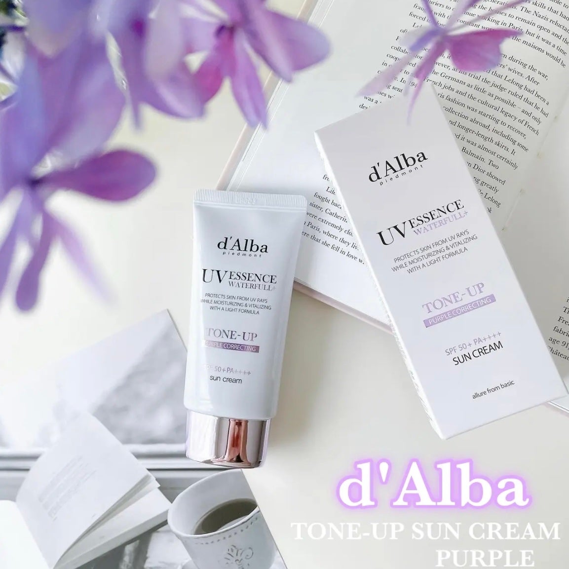 ダルバ ウォータフル トーンアップ サンクリーム(パープル)/ダルバ/日焼け止めクリームを使ったクチコミ(1枚目)