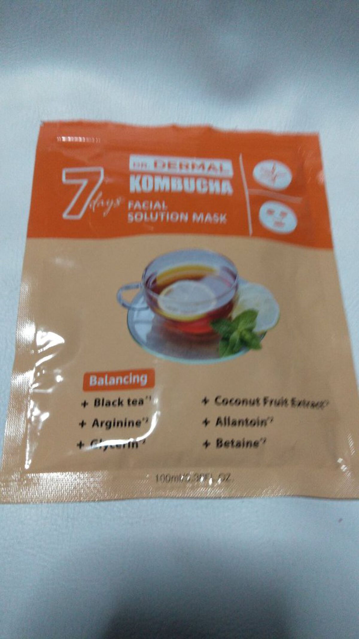 7days フェイシャルソリューションマスク コンブチャ/Dr.DERMAL/シートマスク・パックを使ったクチコミ（1枚目）