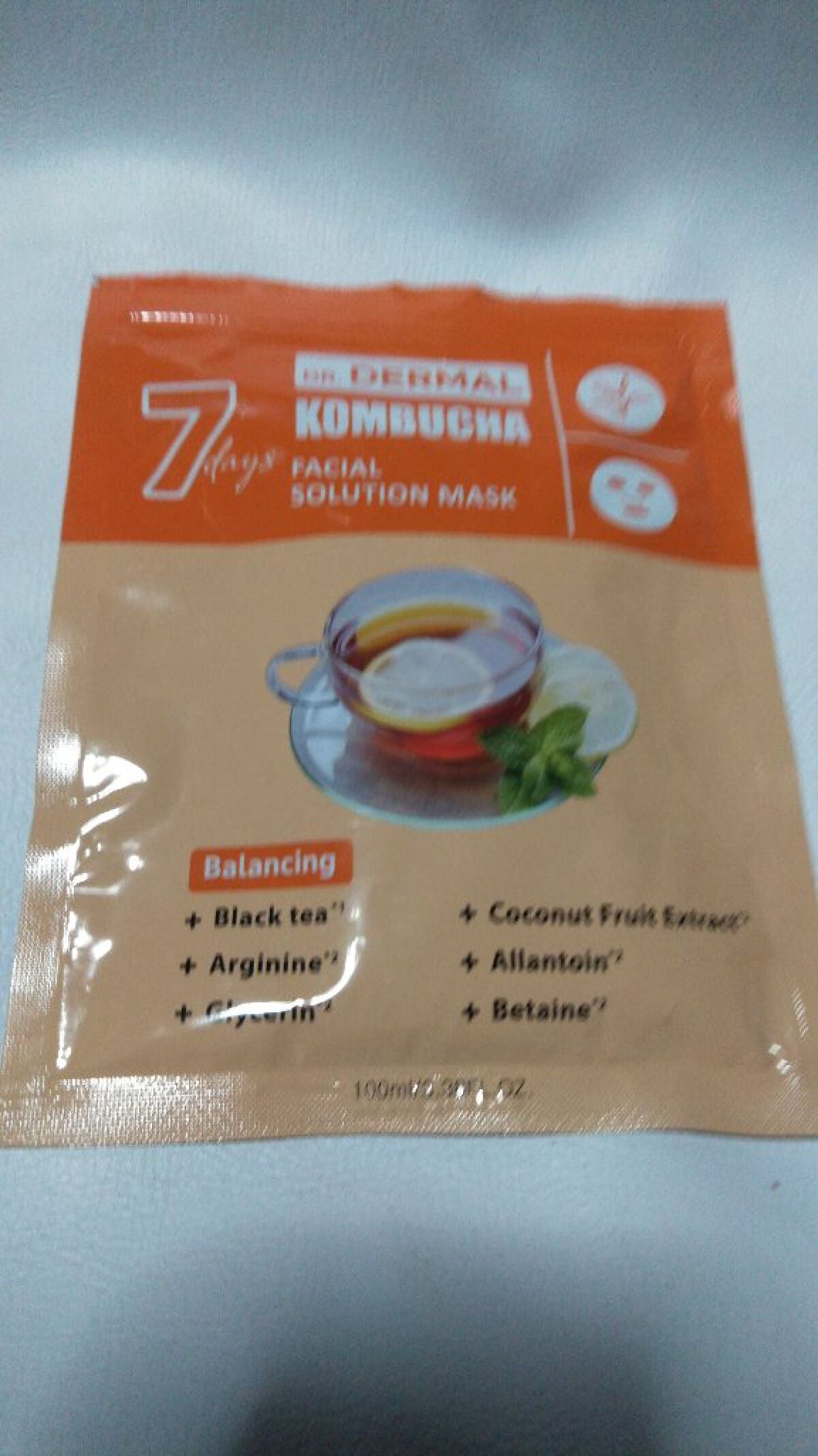 7days フェイシャルソリューションマスク コンブチャ/Dr.DERMAL/シートマスク・パックを使ったクチコミ(1枚目)