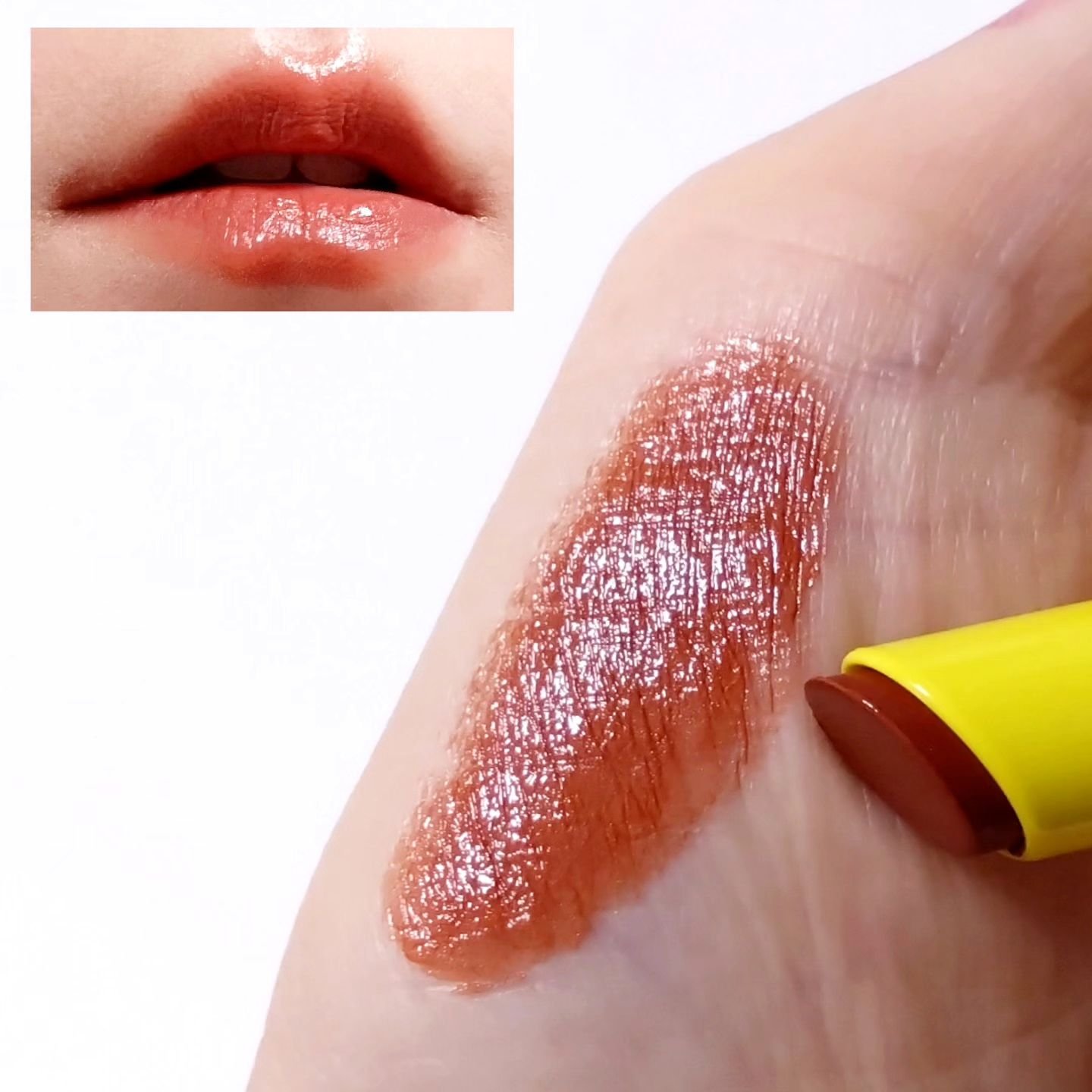 セラムオイルリップスティック  トムとジェリー限定デザイン（マロングラッセ）/ミティア オーガニック/口紅を使ったクチコミ（3枚目）