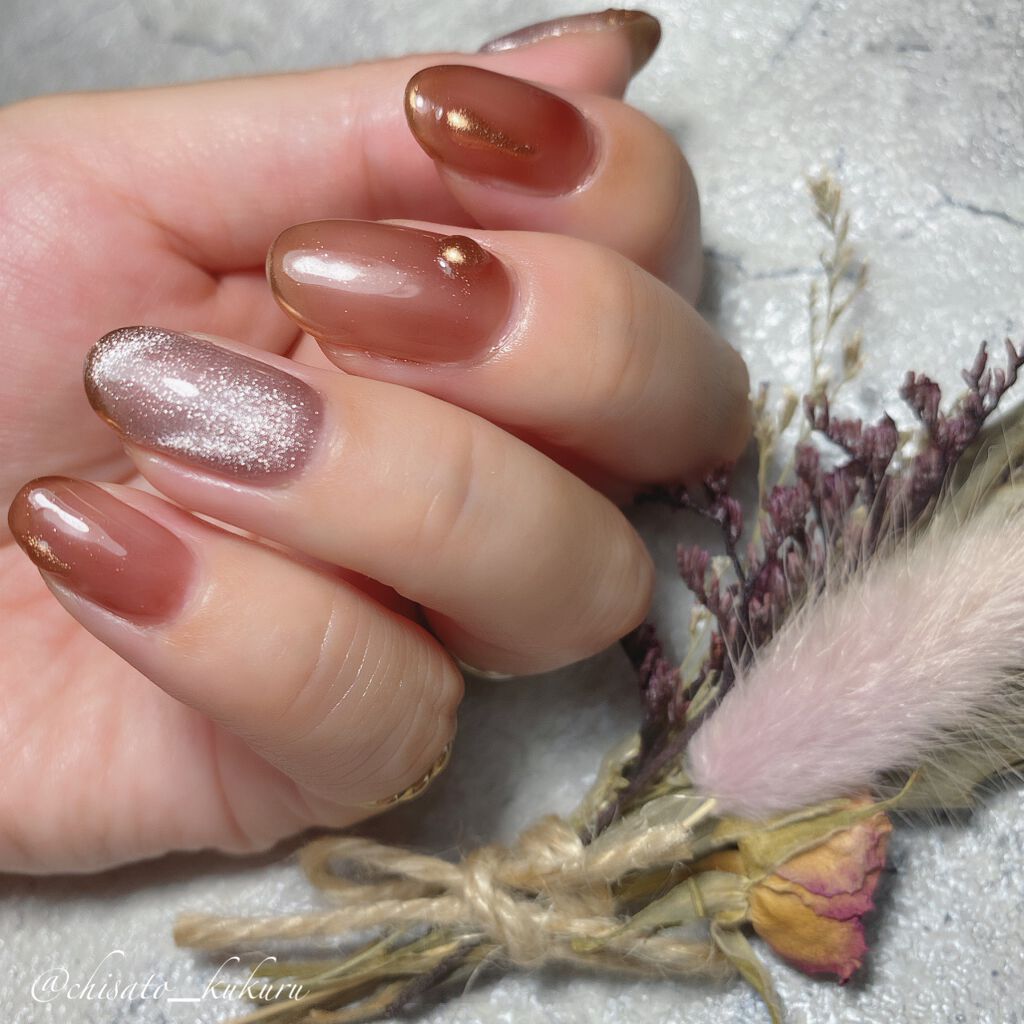 シルバーマグネット/ネイル工房/ジェルネイルを使ったクチコミ（2枚目）