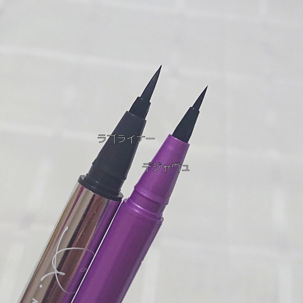 「密着アイライナー」ショート筆リキッド/デジャヴュ/リキッドアイライナーを使ったクチコミ(3枚目)