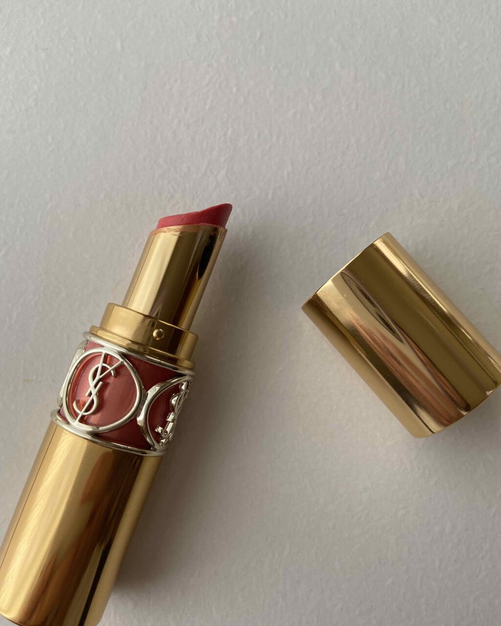 ルージュ ヴォリュプテ シャイン/YVES SAINT LAURENT BEAUTE/口紅を使ったクチコミ(1枚目)
