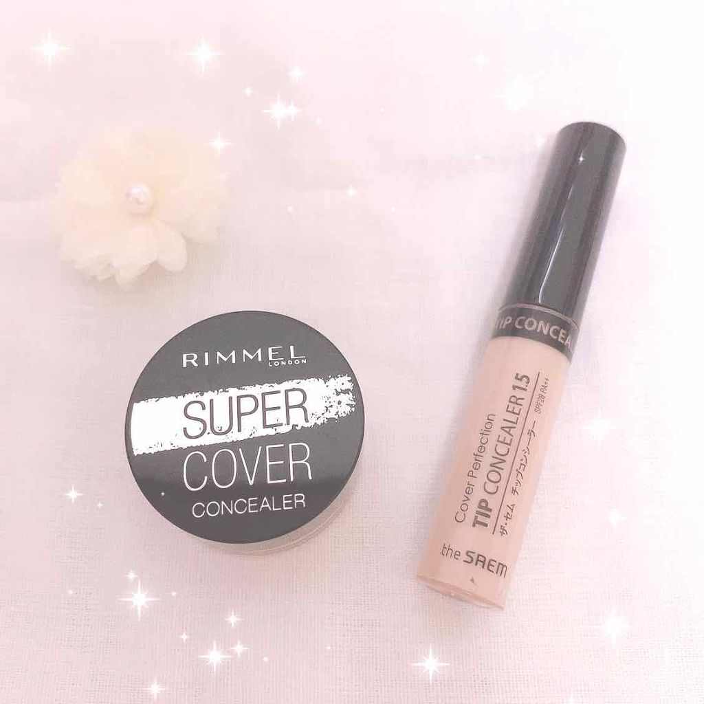 スーパーカバー コンシーラー 001  明るい肌色/リンメル ロンドン/クリームコンシーラーを使ったクチコミ（1枚目）