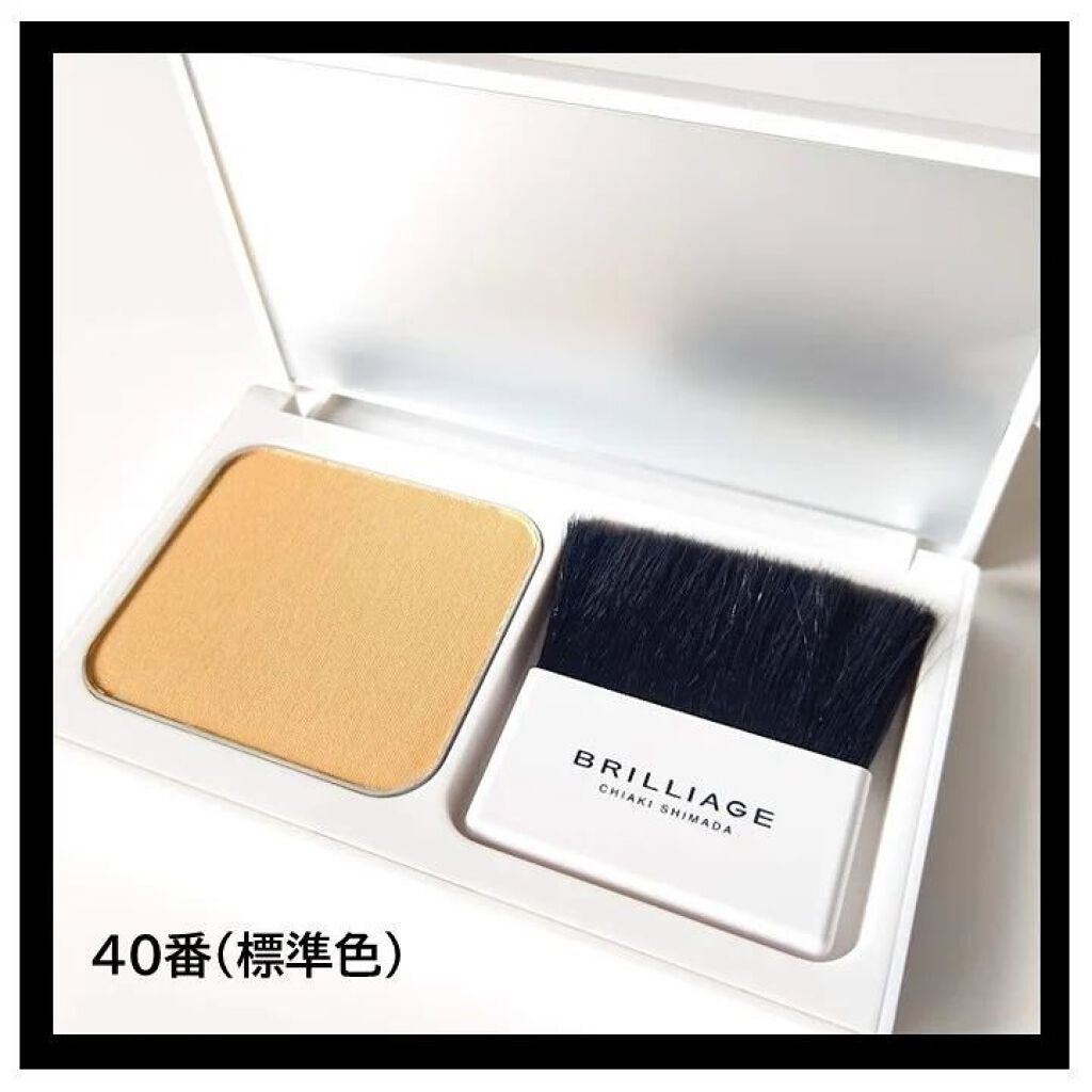 パウダリーファンデーション ソフトシャイニー/ブリリアージュ/パウダーファンデーションを使ったクチコミ(2枚目)