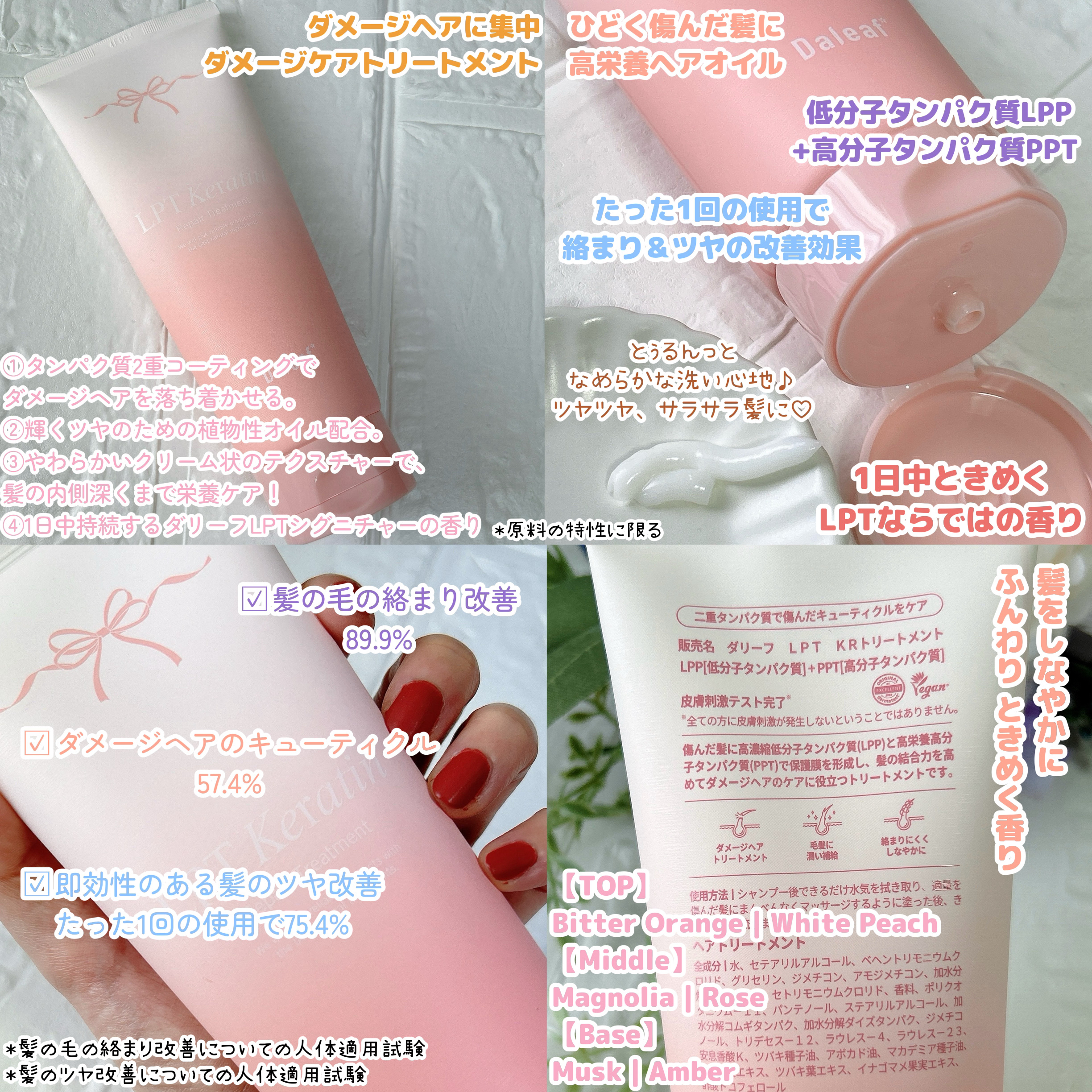 LPTケラチンリペアトリートメント/Daleaf/洗い流すヘアトリートメントを使ったクチコミ（3枚目）