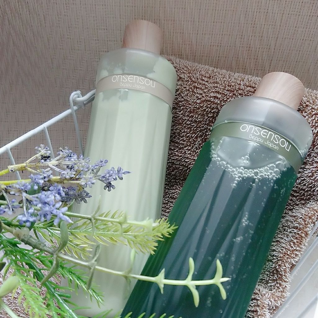 温泉藻配合頭皮ケアシャンプー／トリートメント/ONSENSOU/市販シャンプーを使ったクチコミ（1枚目）