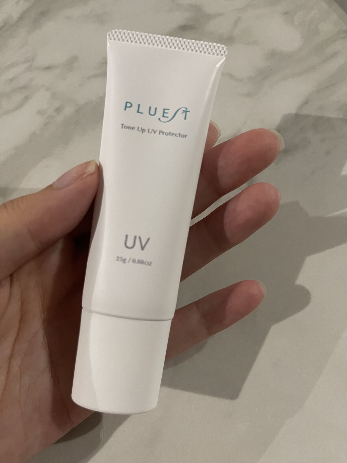 トーンアップUVプロテクター/PLUEST/日焼け止めクリームを使ったクチコミ（2枚目）