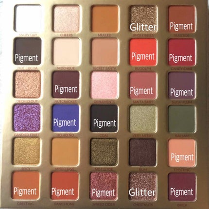 bh cosmetics NAUGHTYのクチコミ「bh cosmeticsのnaughtyパレット。スウォッチとメイクした写真も付けました。
.....」(2枚目)