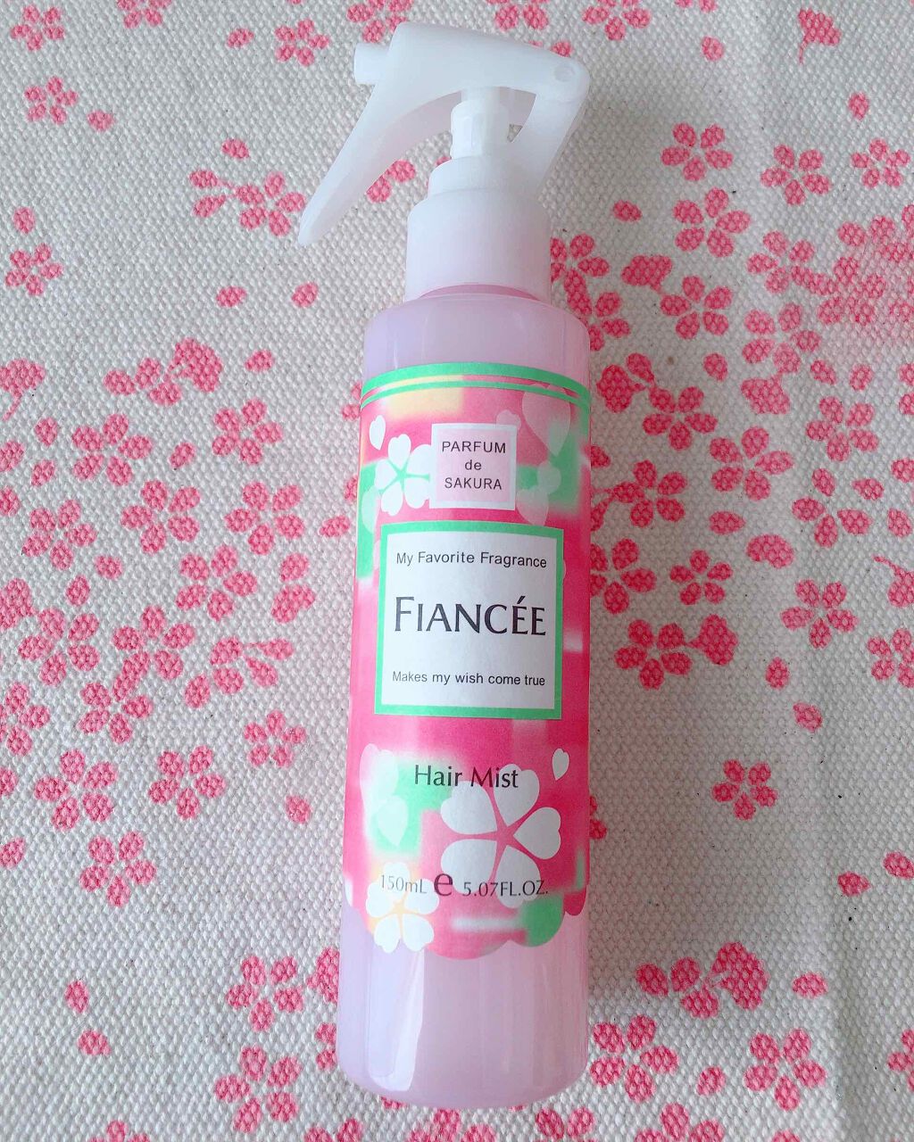 フレグランスヘアミスト さくらの香り/フィアンセ/ヘアミストを使ったクチコミ（1枚目）