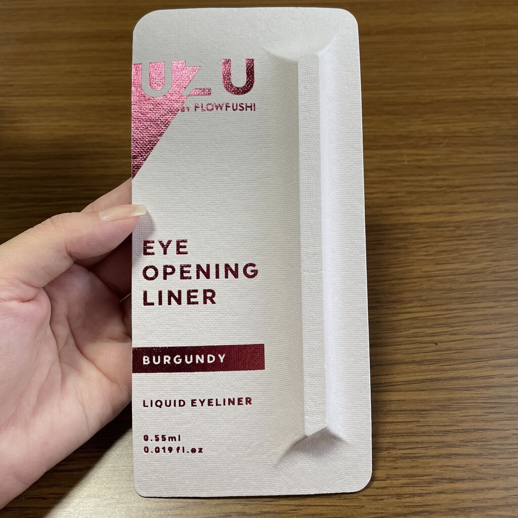 EYE OPENING LINER/UZU BY FLOWFUSHI/リキッドアイライナーを使ったクチコミ（1枚目）