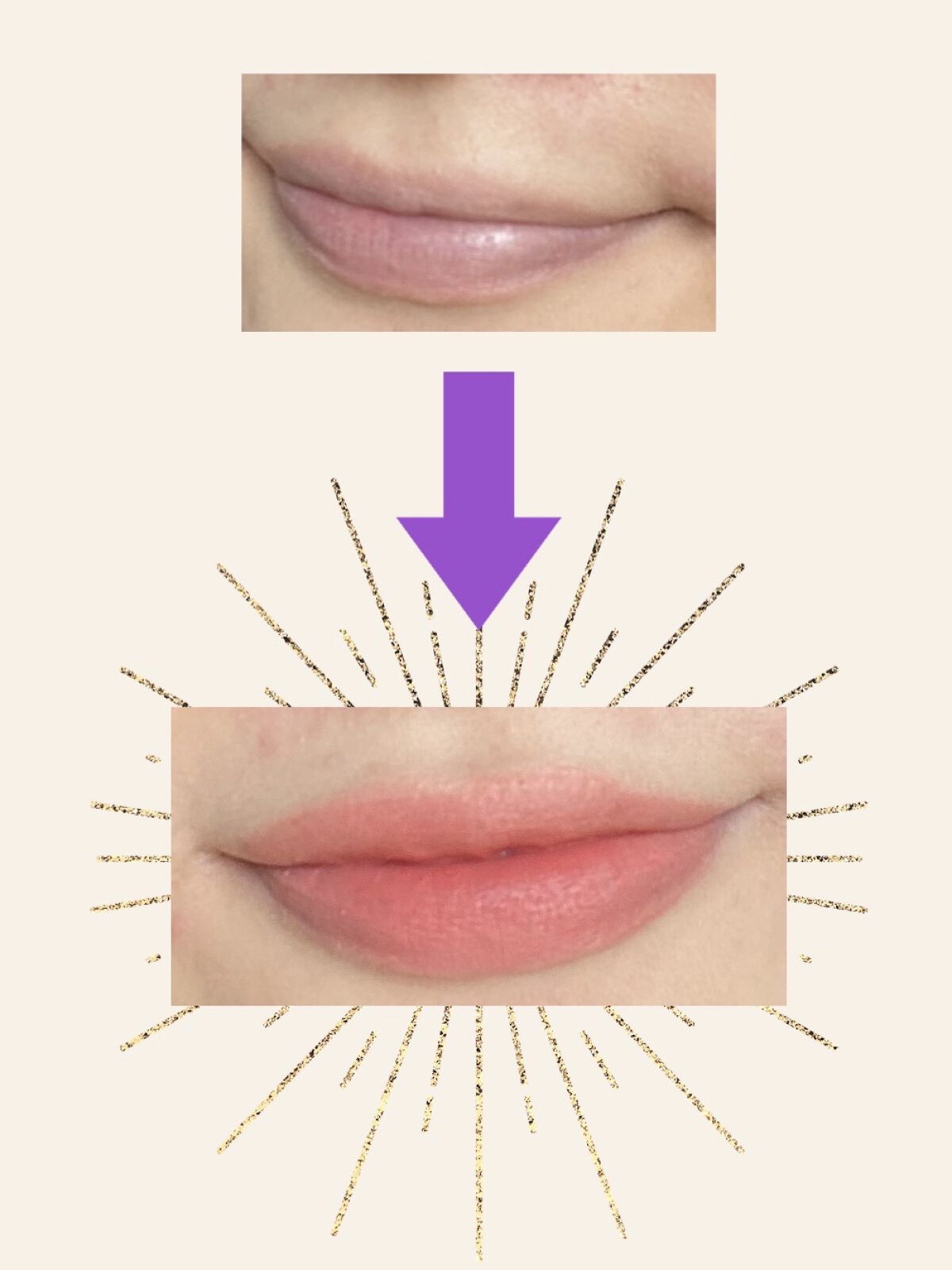 ゼロベルベットティント 16 バーニーヌード(BURNY NUDE)/rom&nd/リップティントを使ったクチコミ（1枚目）