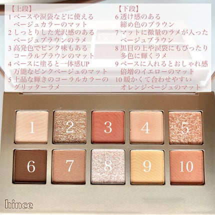 ニューデップスアイシャドウパレット/hince/アイシャドウパレットを使ったクチコミ(3枚目)
