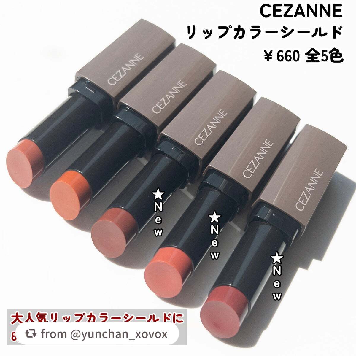 リップカラーシールド/CEZANNE/口紅を使ったクチコミ(2枚目)