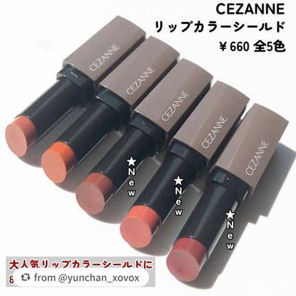 リップカラーシールド/CEZANNE/口紅を使ったクチコミ(2枚目)