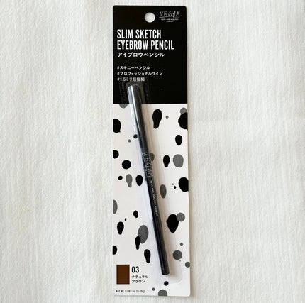 スリムスケッチアイブロウペンシル/U R GLAM/アイブロウペンシルを使ったクチコミ(4枚目)