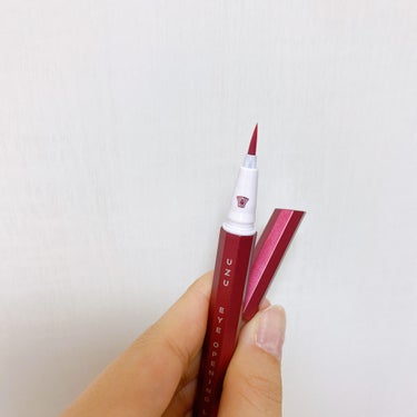 EYE OPENING LINER BURGUNDY/UZU BY FLOWFUSHI/リキッドアイライナーを使ったクチコミ（1枚目）