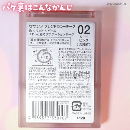 ブレンドカラーチーク/CEZANNE/チークを使ったクチコミ(7枚目)