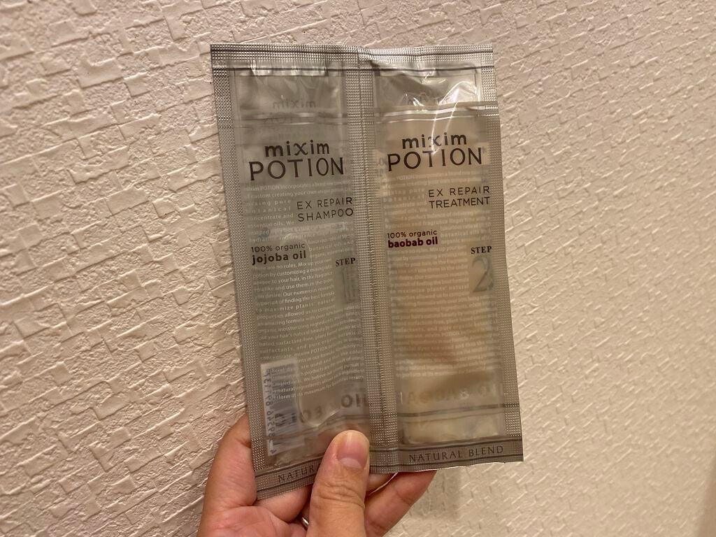 リペアシャンプー/ヘアトリートメント/mixim POTION/シャンプー・コンディショナーを使ったクチコミ(1枚目)