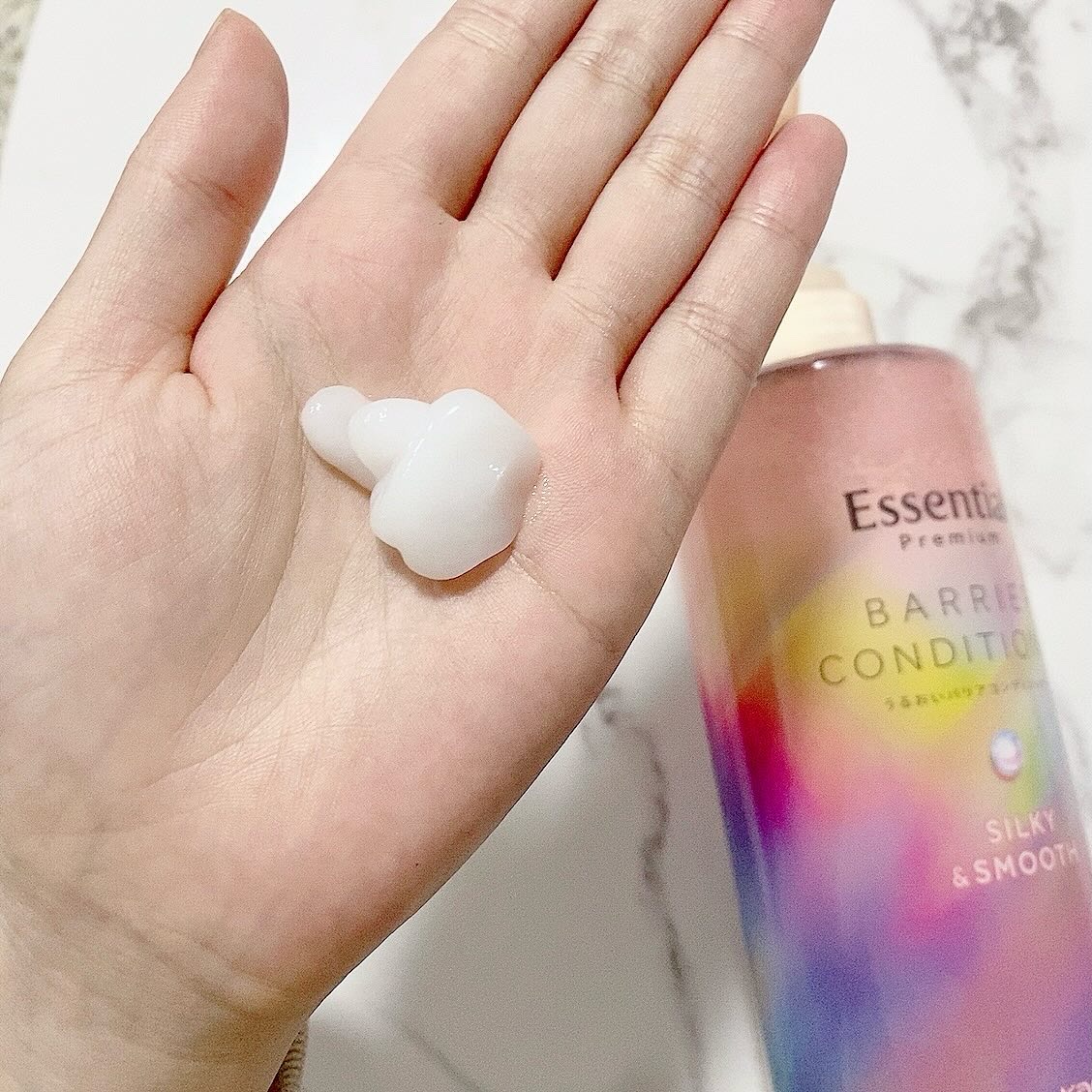 エッセンシャルプレミアム バリアシャンプー・コンディショナー シルキー＆スムース/エッセンシャル/市販シャンプーを使ったクチコミ（3枚目）