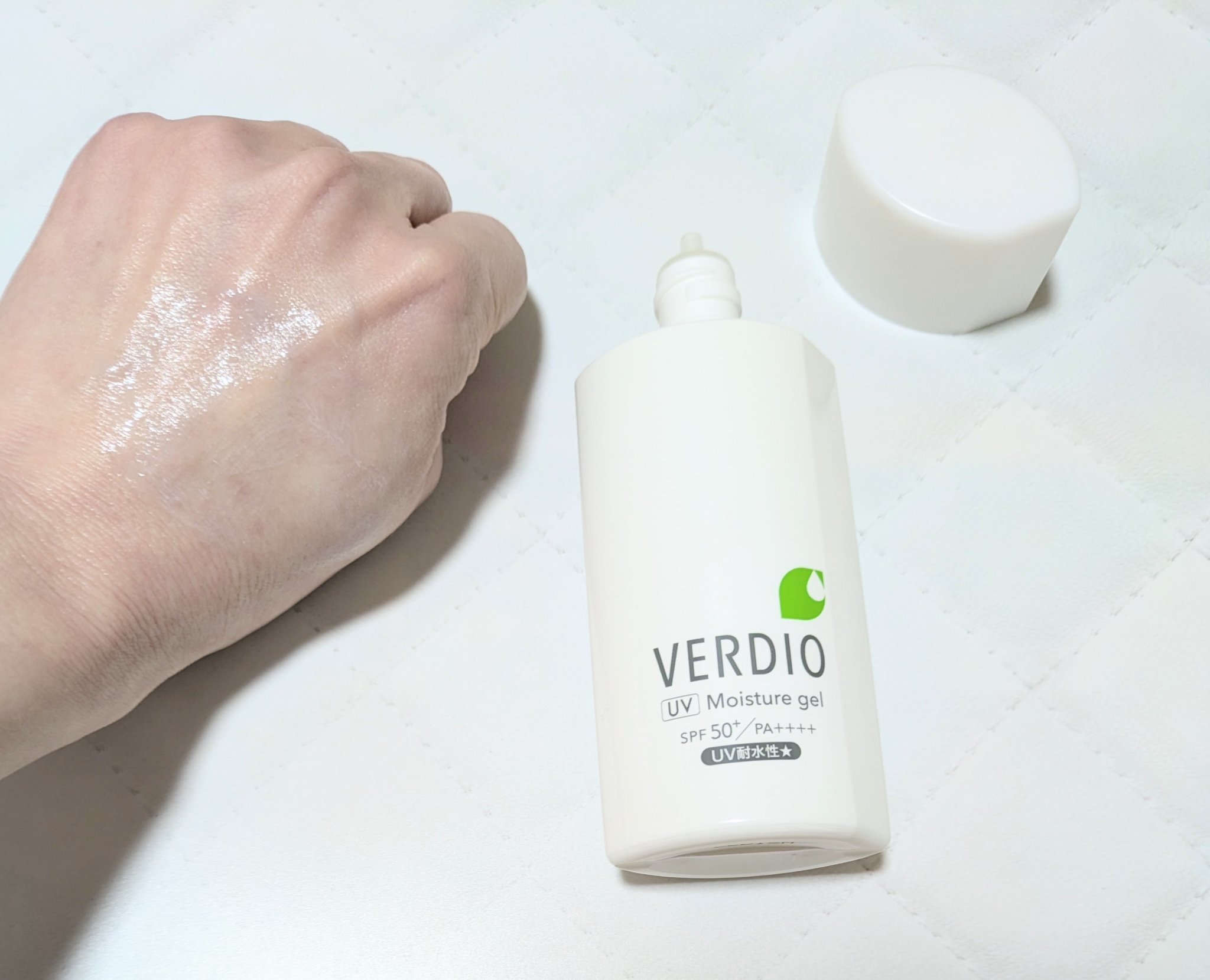 ベルディオ ＵＶトーンアップジェル シアーピンク/メンターム/日焼け止めジェルを使ったクチコミ（3枚目）
