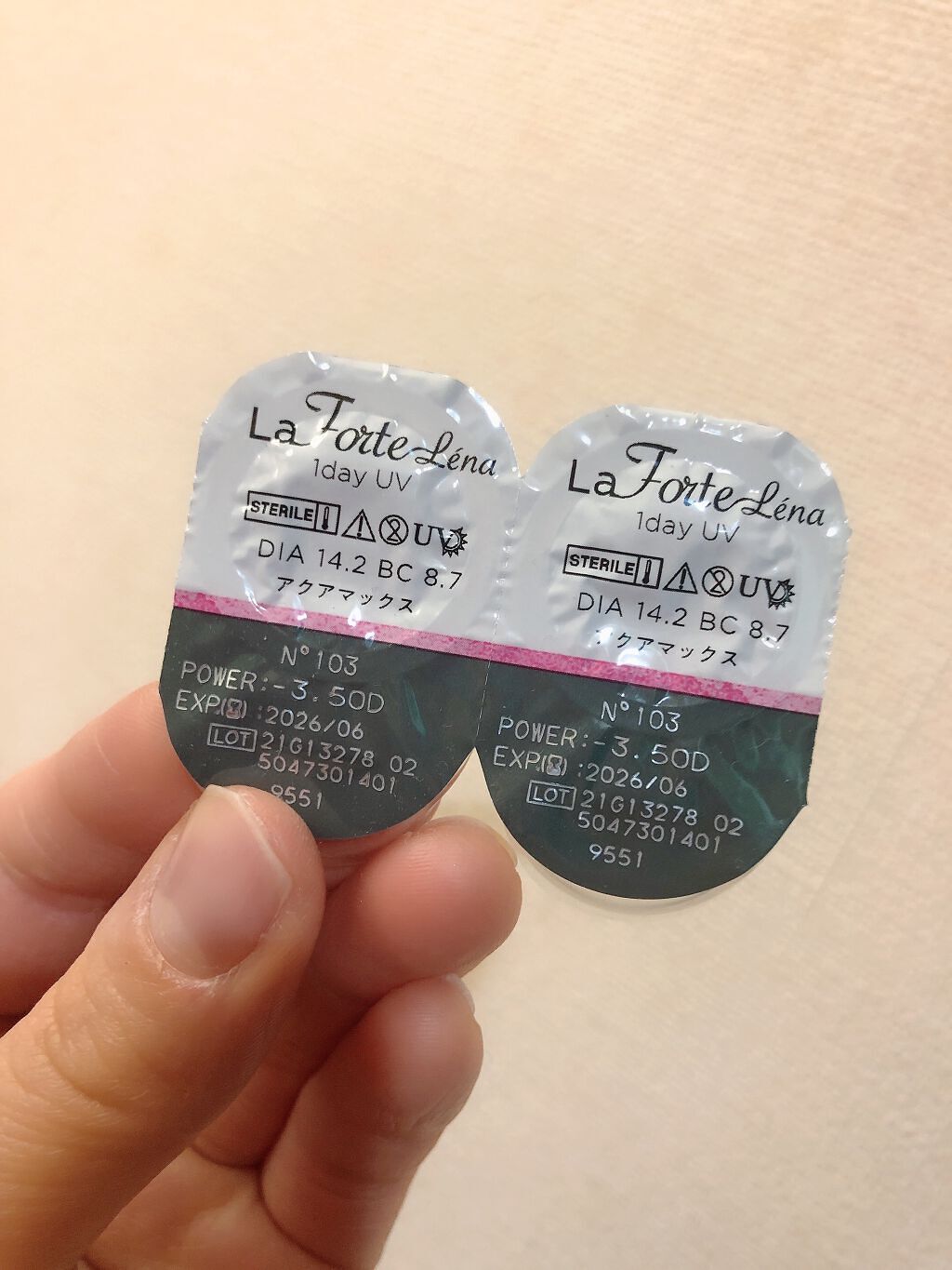 LaFORTE Lena 1day UV/LaFORTE/ワンデー(1DAY)カラコンを使ったクチコミ(1枚目)