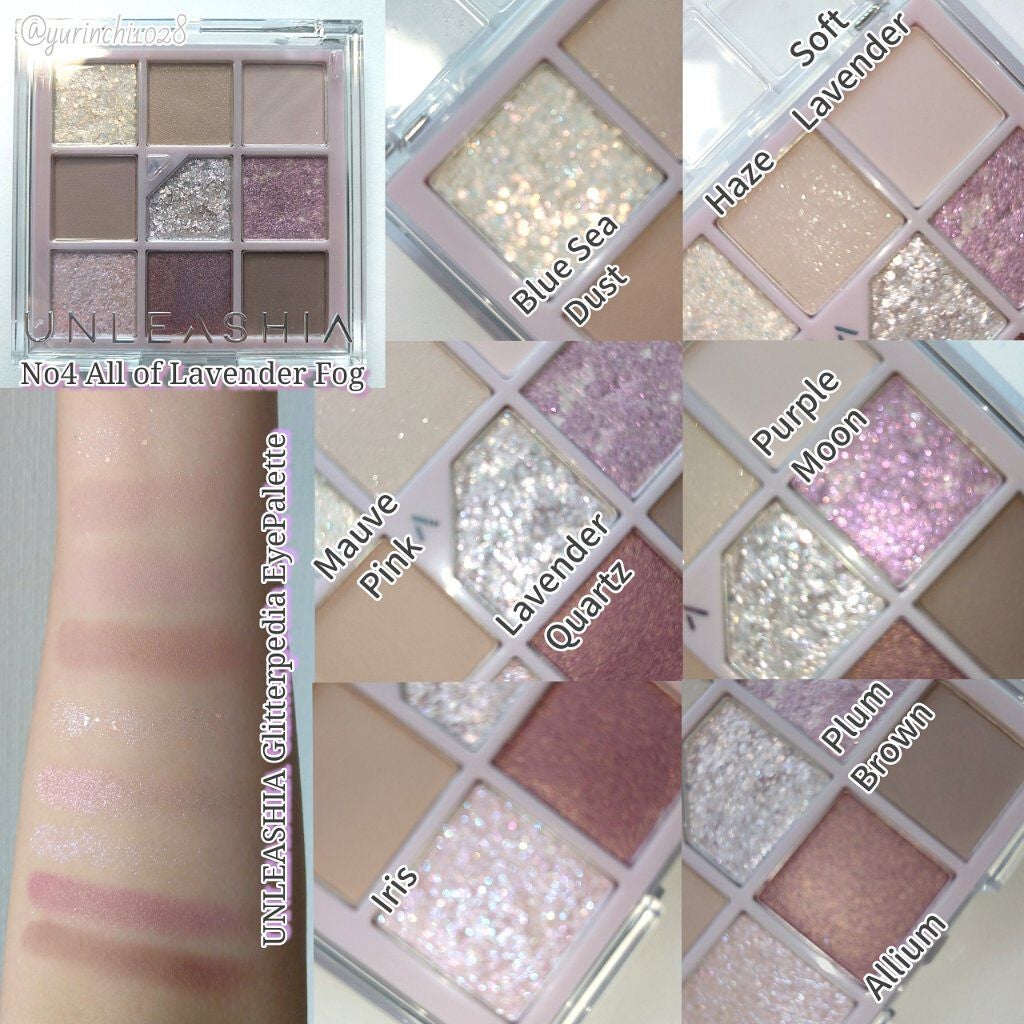 グリッターペディアアイパレット/unleashia/アイシャドウパレットを使ったクチコミ(6枚目)