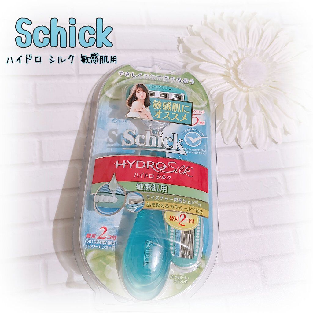 ハイドロシルク 敏感肌用 ホルダー （刃付き＋替刃１コ）/ハイドロシルク/シェーバーを使ったクチコミ（1枚目）
