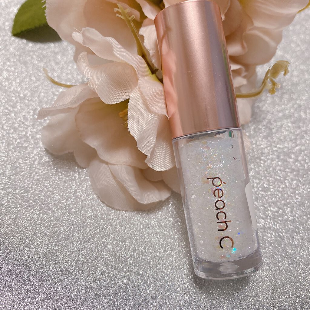 シャンパンアイグリッター/Peach C/グリッターを使ったクチコミ（2枚目）