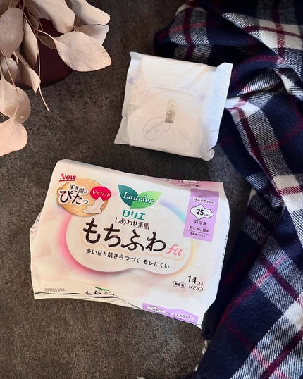 ロリエ もちふわ fit 25cm 羽つき 14コ入 (医薬部外品 )/ロリエ/ナプキンを使ったクチコミ(3枚目)